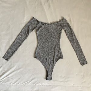 Long Sleeve Off-Shoulder Bodysuit